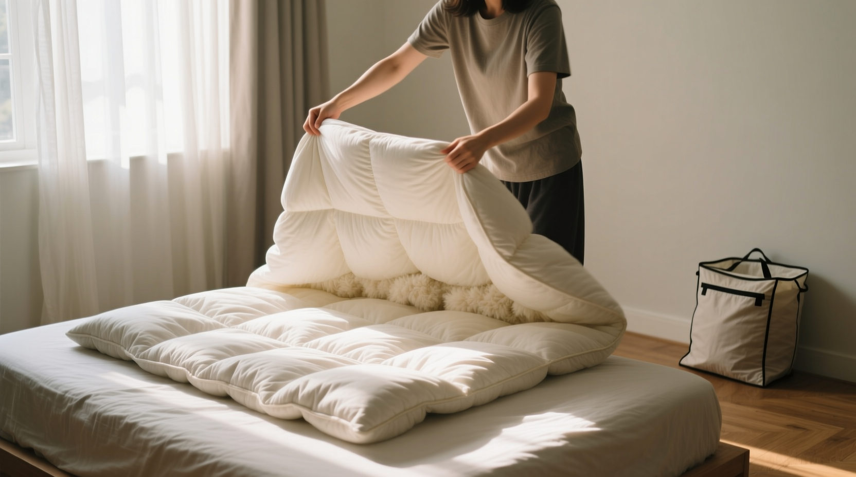 best way clean bulky comforter