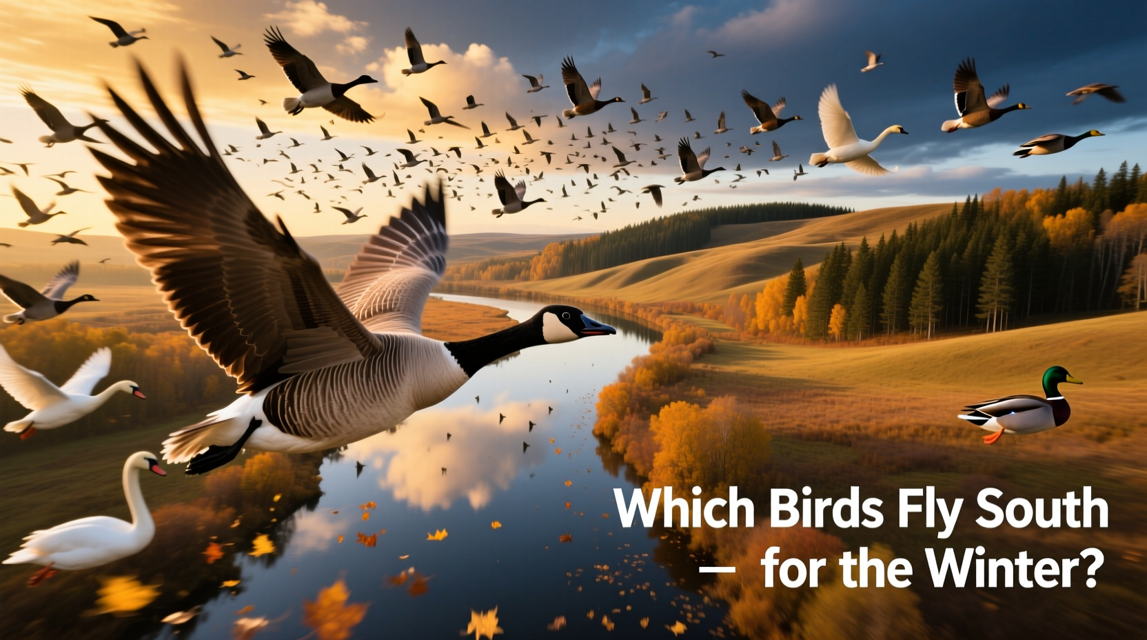 what birds fly south for the winter