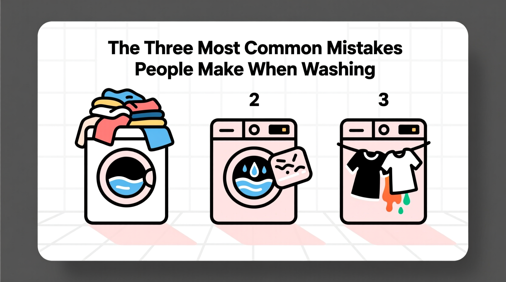 the three most common mistakes people make when washing