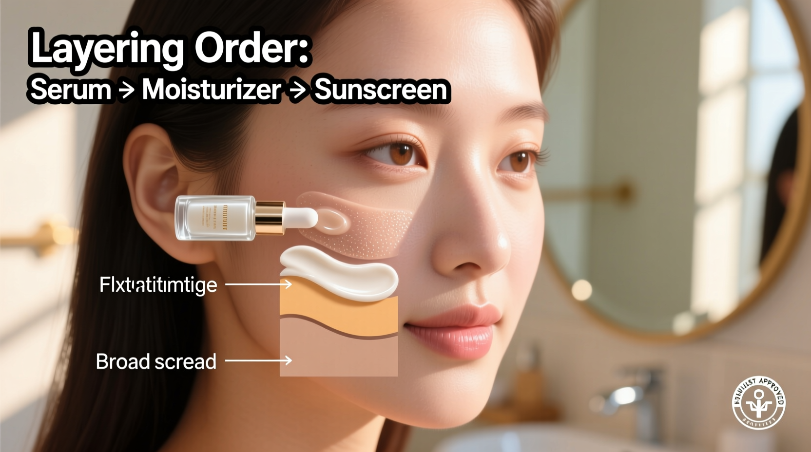 how to layer skincare under sunscreen without pilling or greasiness