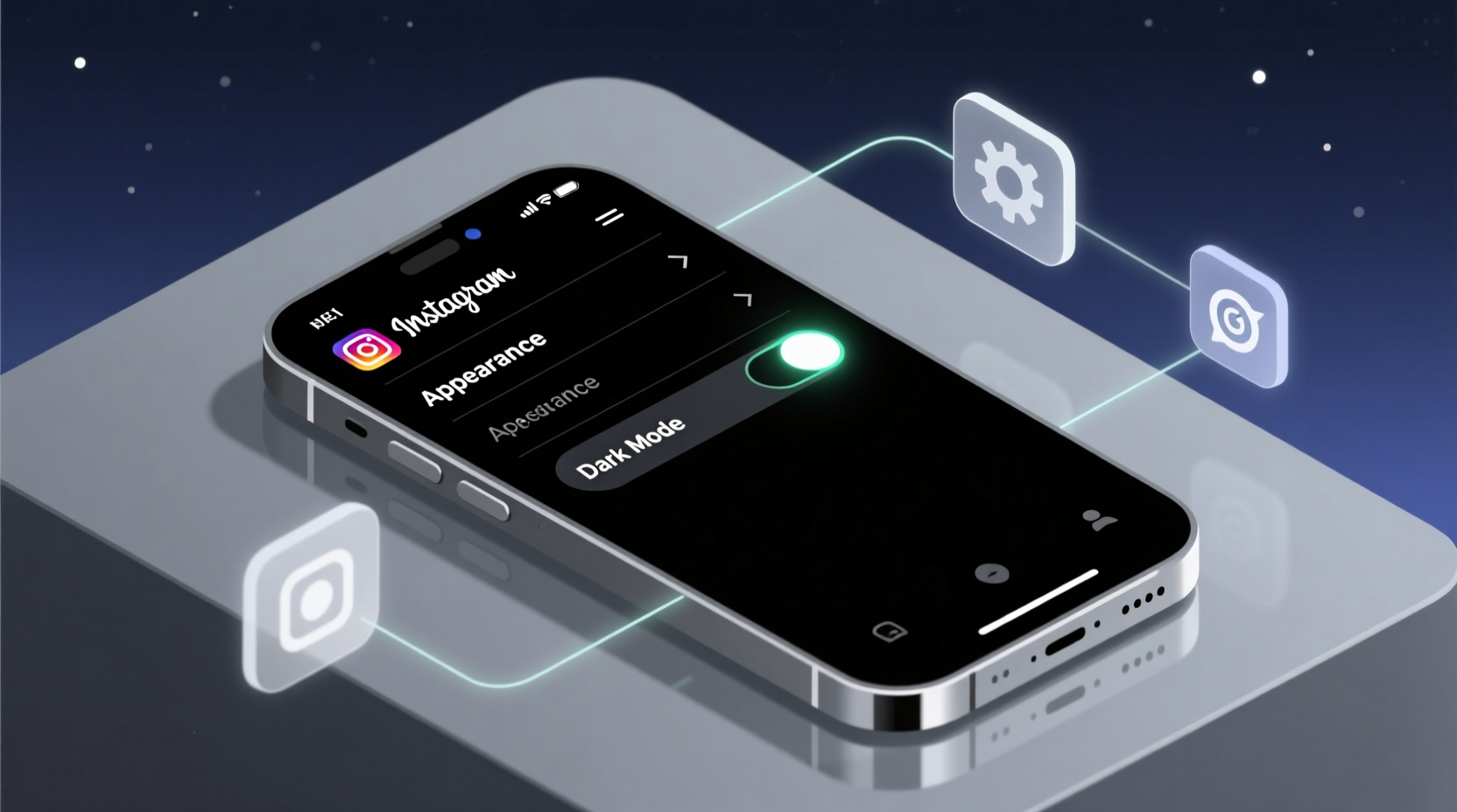 how to enable dark mode on instagram