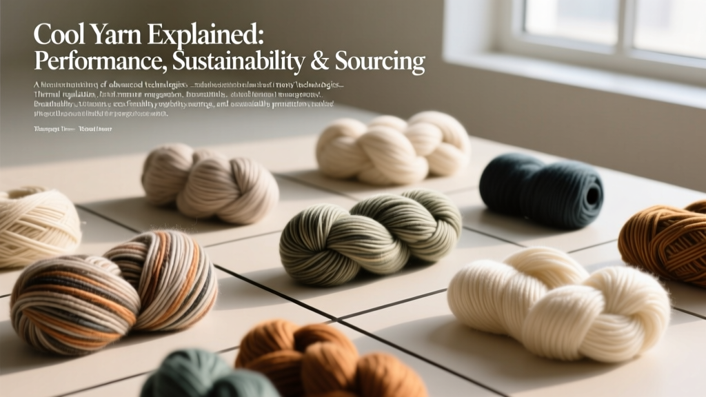 Cool Yarn Explained: Performance, Sustainability & Sourcing