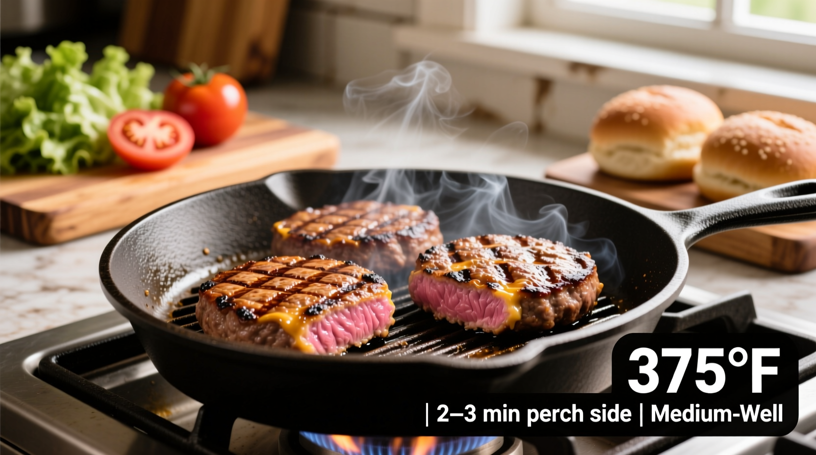 what temperature to cook hamburgers