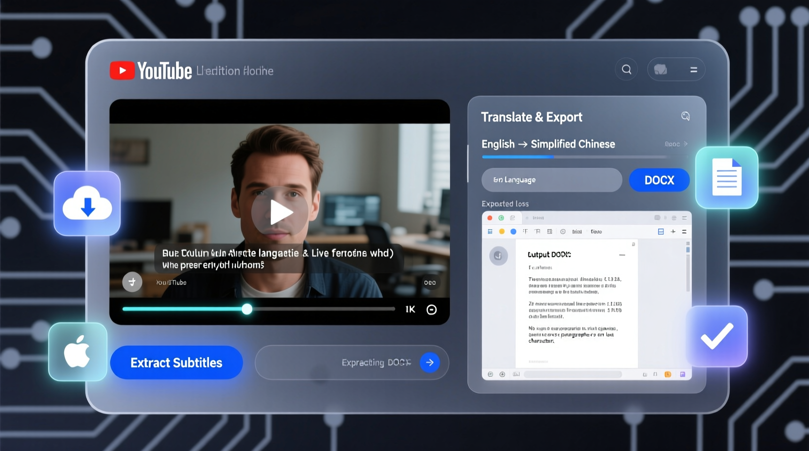 YouTube Subtitle to DOCX: Fast, Accurate, Editable