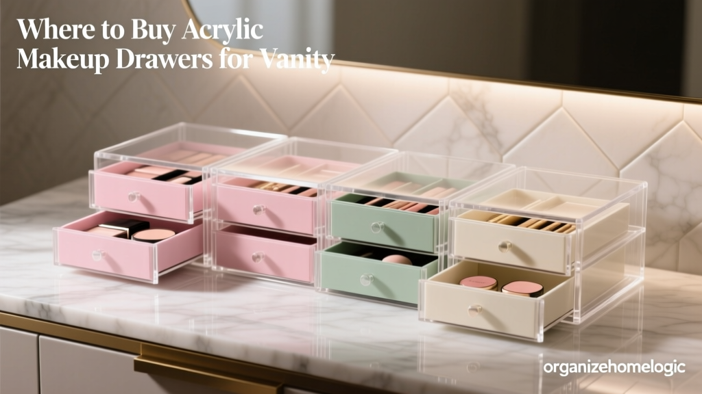 Where to Buy Acrylic Makeup Drawers for Vanity