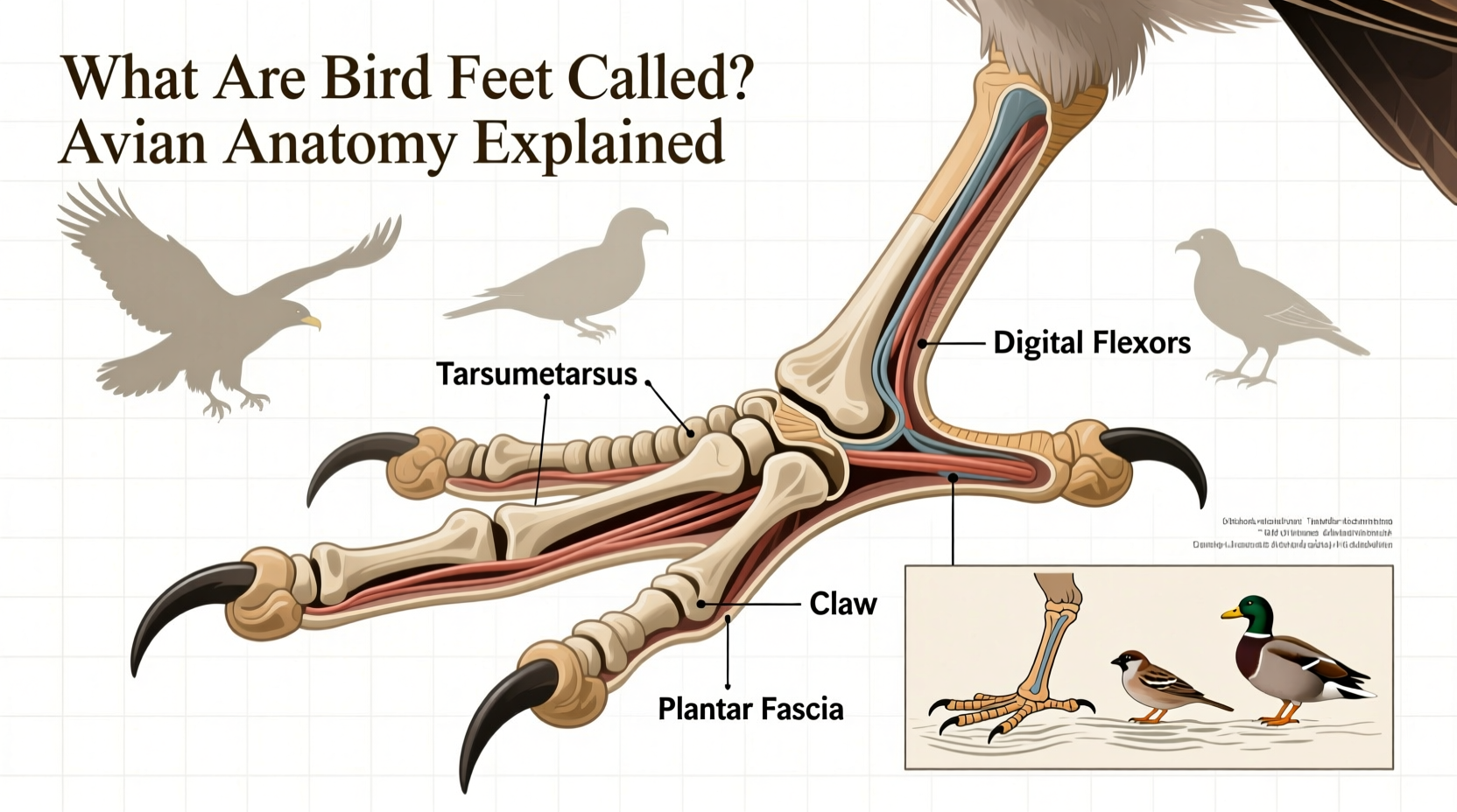 what are birds feet called