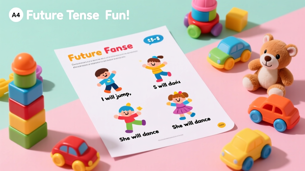 Simple Future Tense Verb Practice Printable for Kids: Evidence-Based, Safety-Tested Learning Tools for Ages 6–10