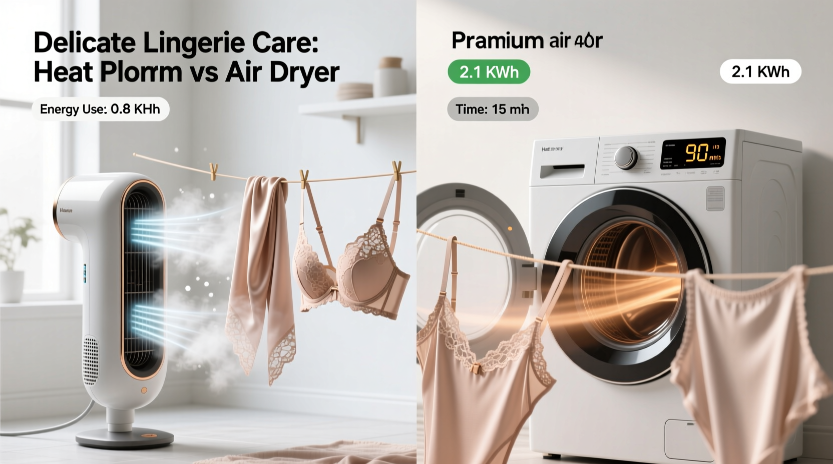 heat pump vs air dryer for lingerie