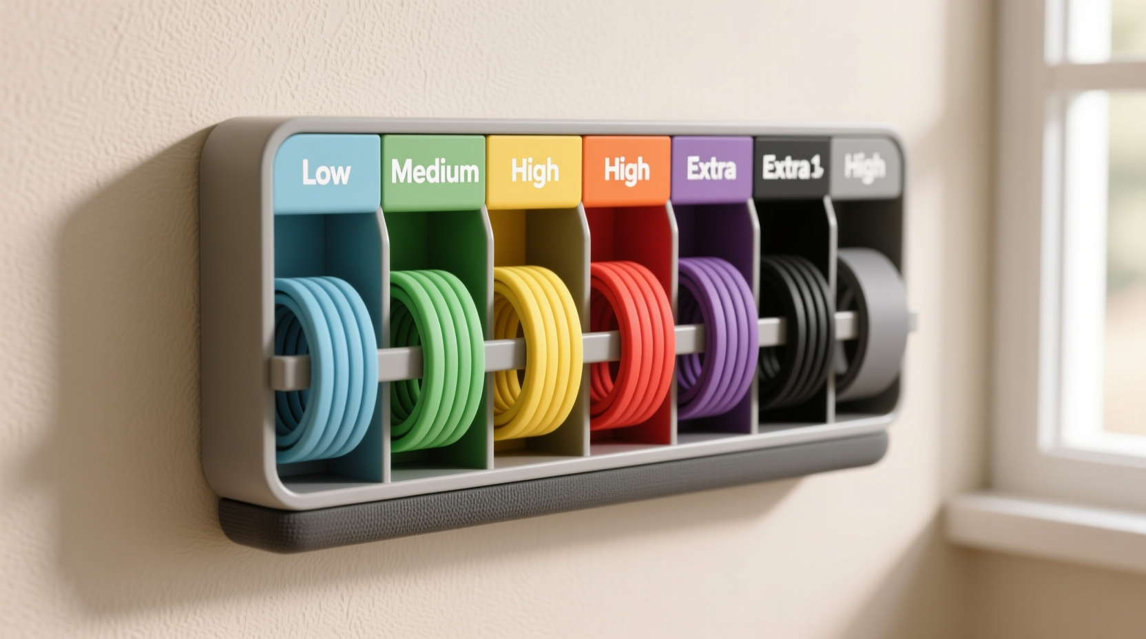 closet organization tips resistance band sorting
