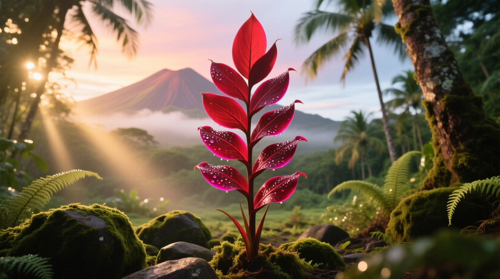 red sister hawaiian ti plant