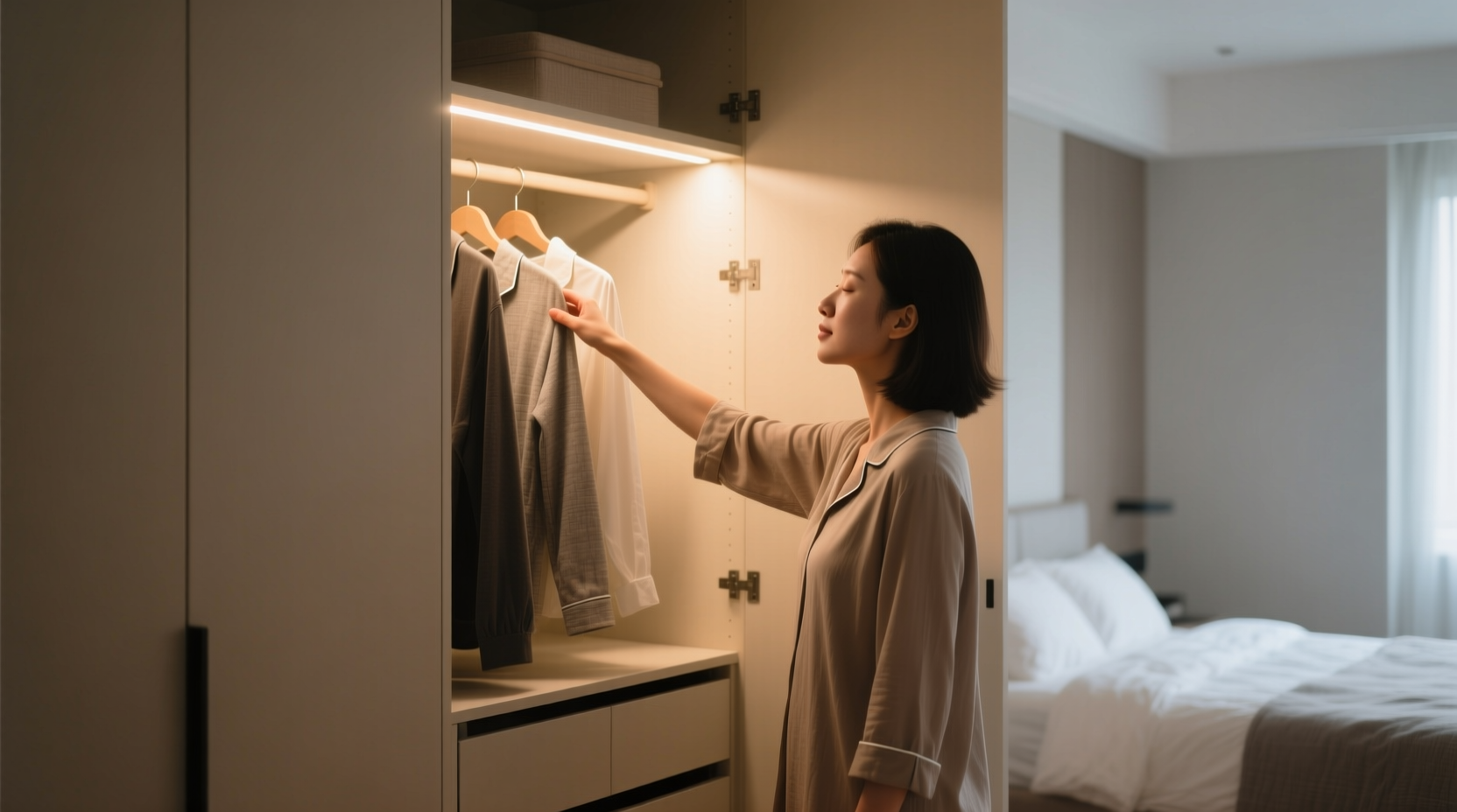 closet lighting for eye strain relief at am