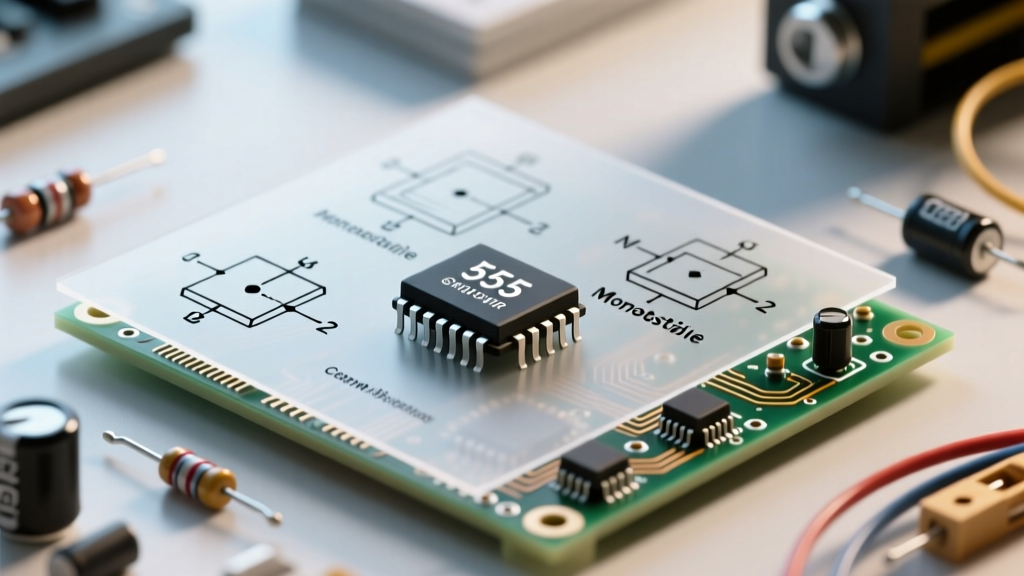 555 Chip Schematic Reference: Astable & Monostable Guide