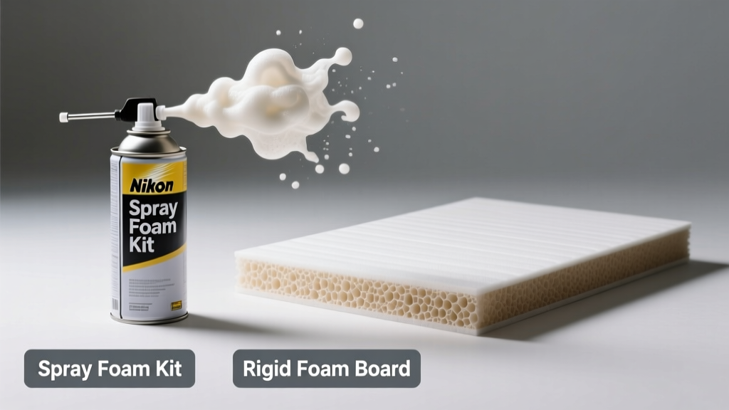 Spray Foam Kit vs Rigid Foam Board: Which Insulates Better?