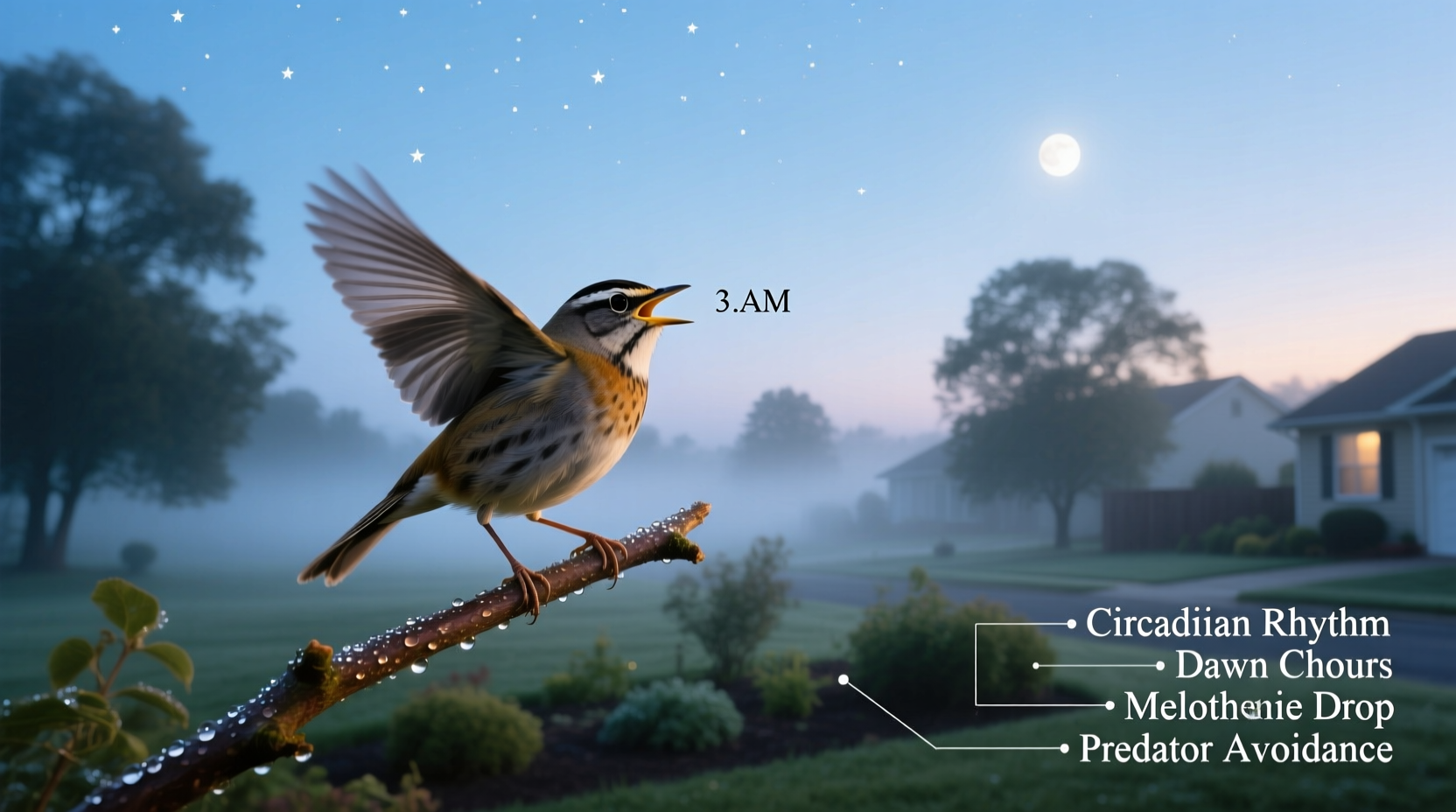 why do birds chirp at 3am the science behind early morning songs