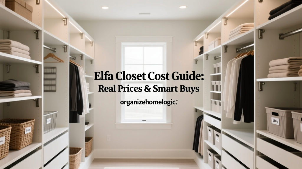 Elfa Closet Cost Guide: Real Prices & Smart Buys
