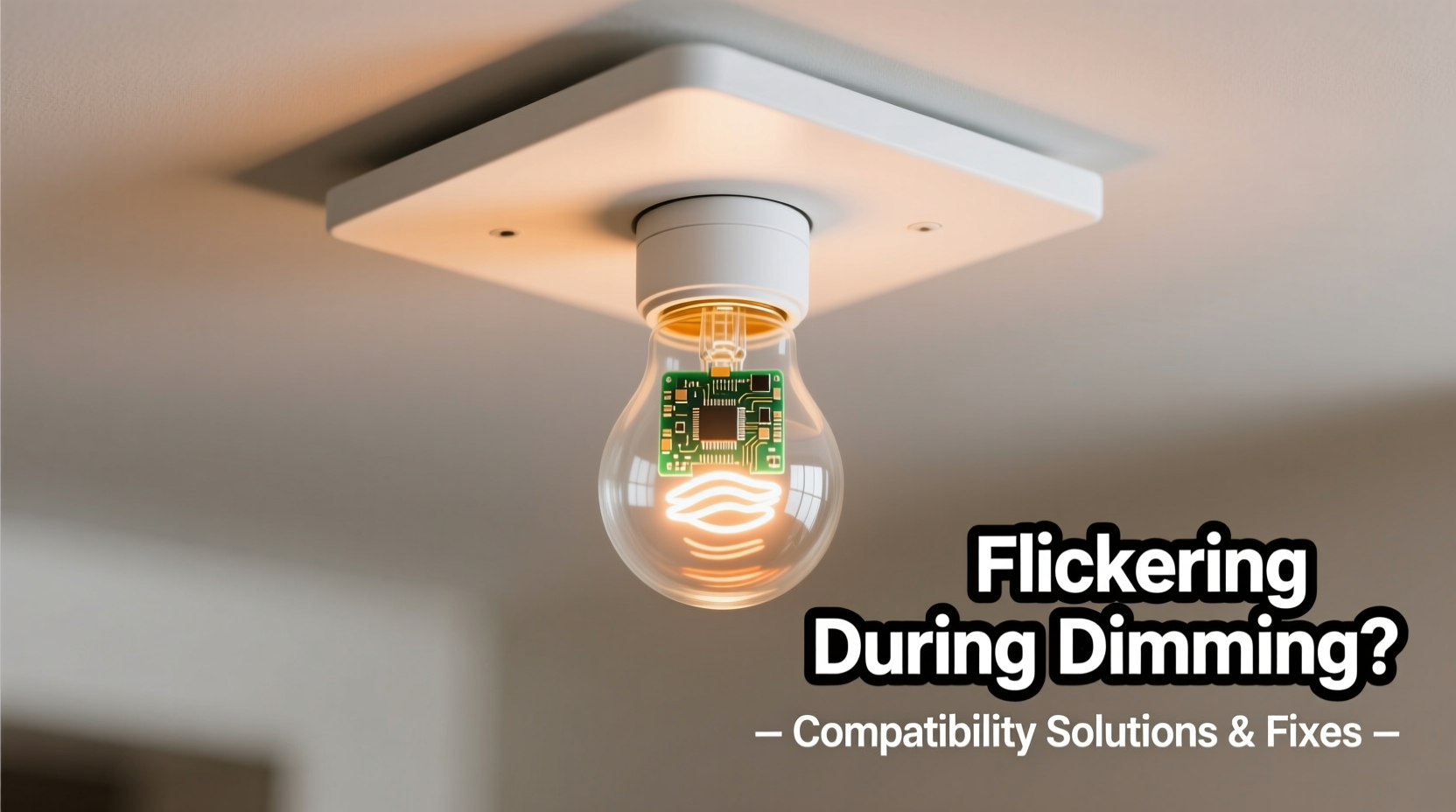why does my smart bulb flicker when dimmed compatibility solutions