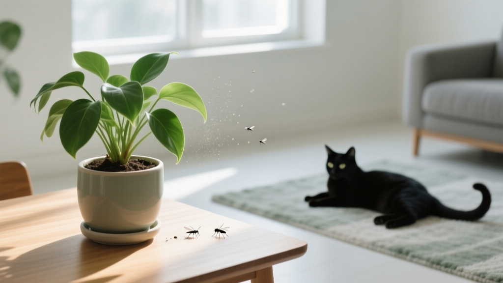 Gnats in Indoor Plants: Safe, Vet-Approved Fixes for Cats