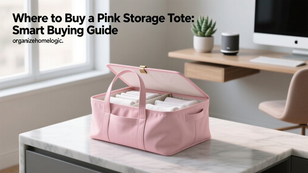 Where to Buy a Pink Storage Tote: Smart Buying Guide