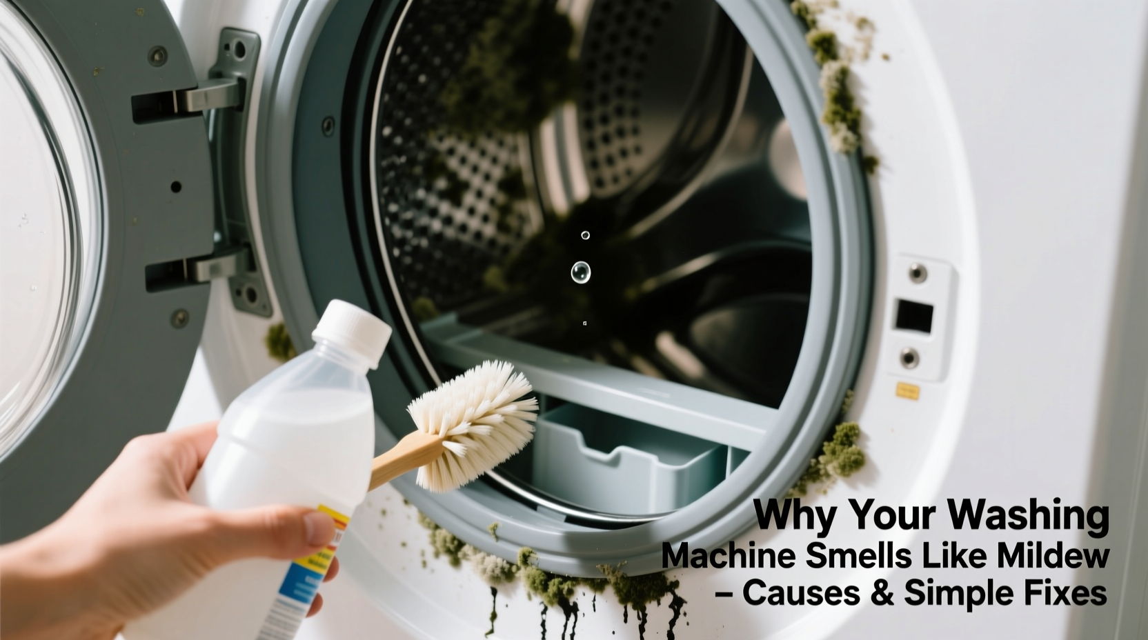 why does my washing machine smell like mildew causes and simple fixes