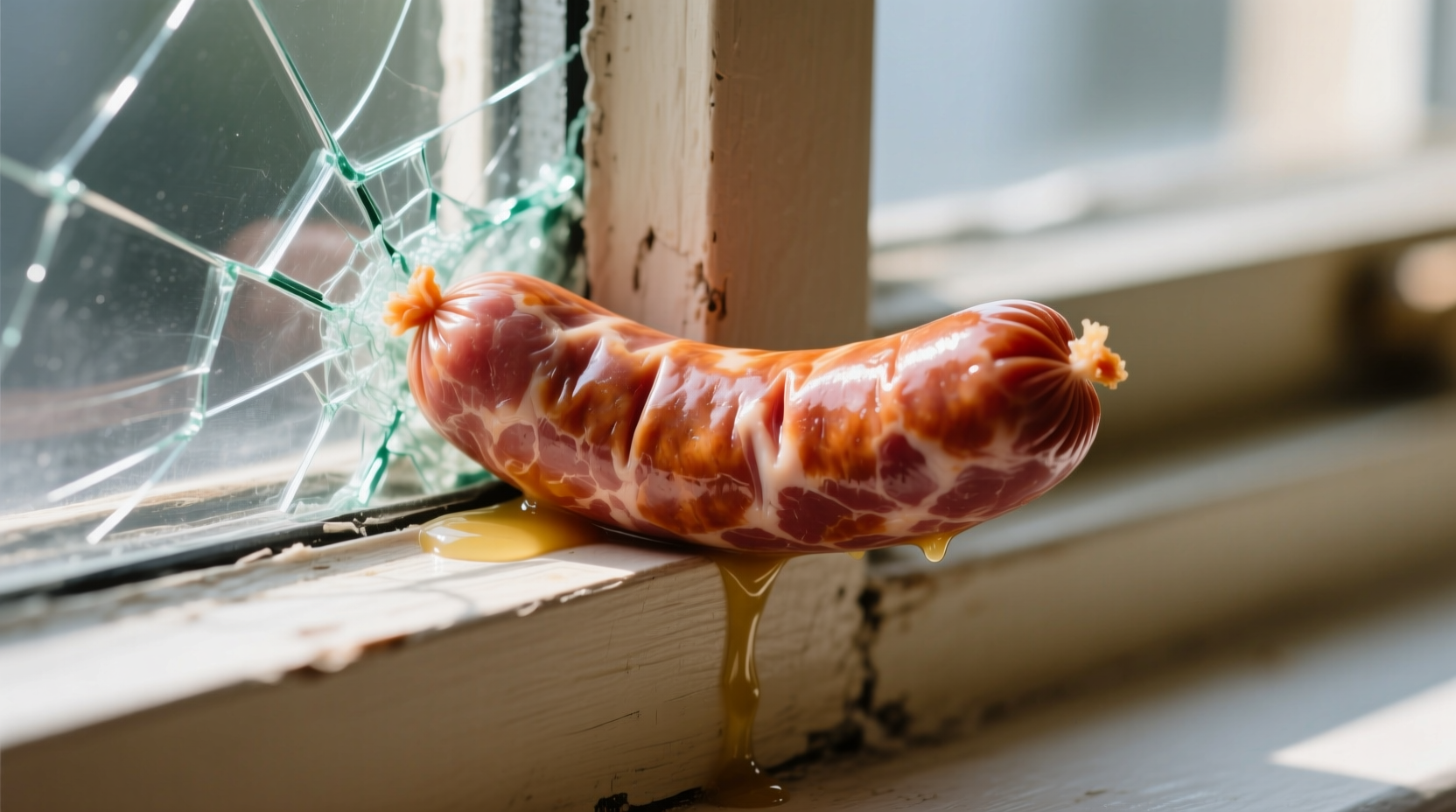 using sausage as a temporary caulking solution