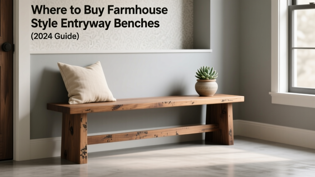 Where to Buy Farmhouse Style Entryway Benches (2024 Guide)