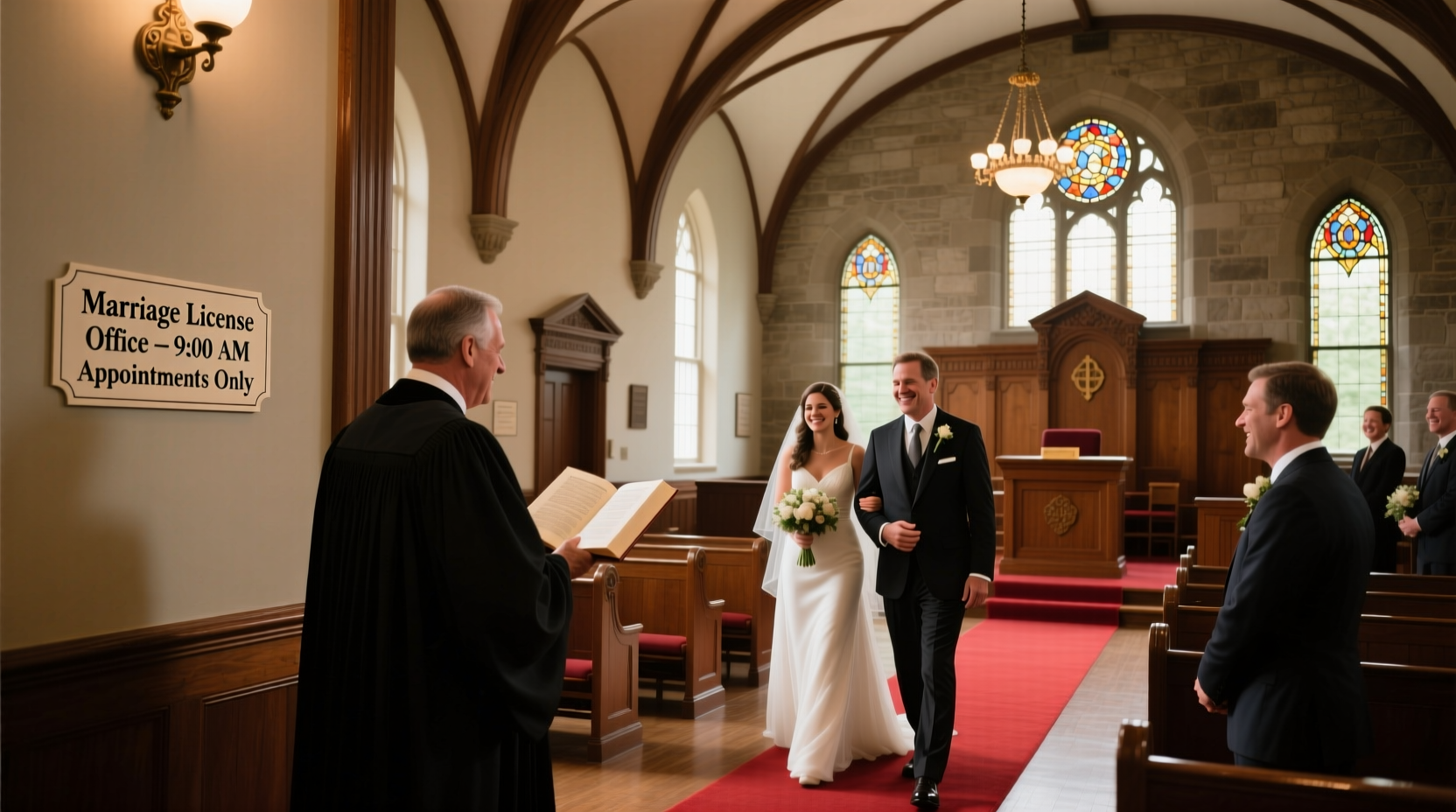 how to schedule a wedding at the courthouse