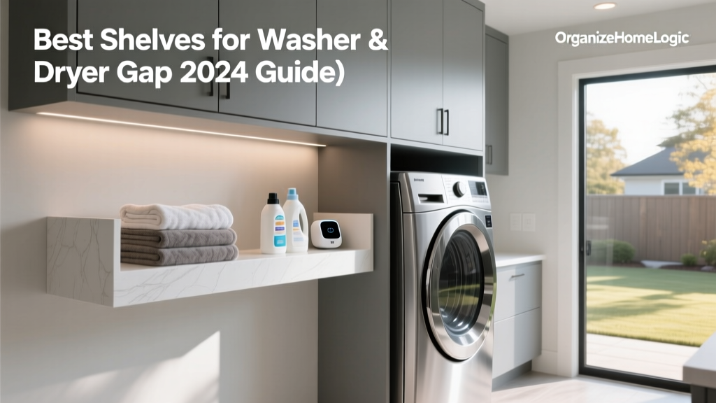 Best Shelves for Washer & Dryer Gap (2024 Guide)