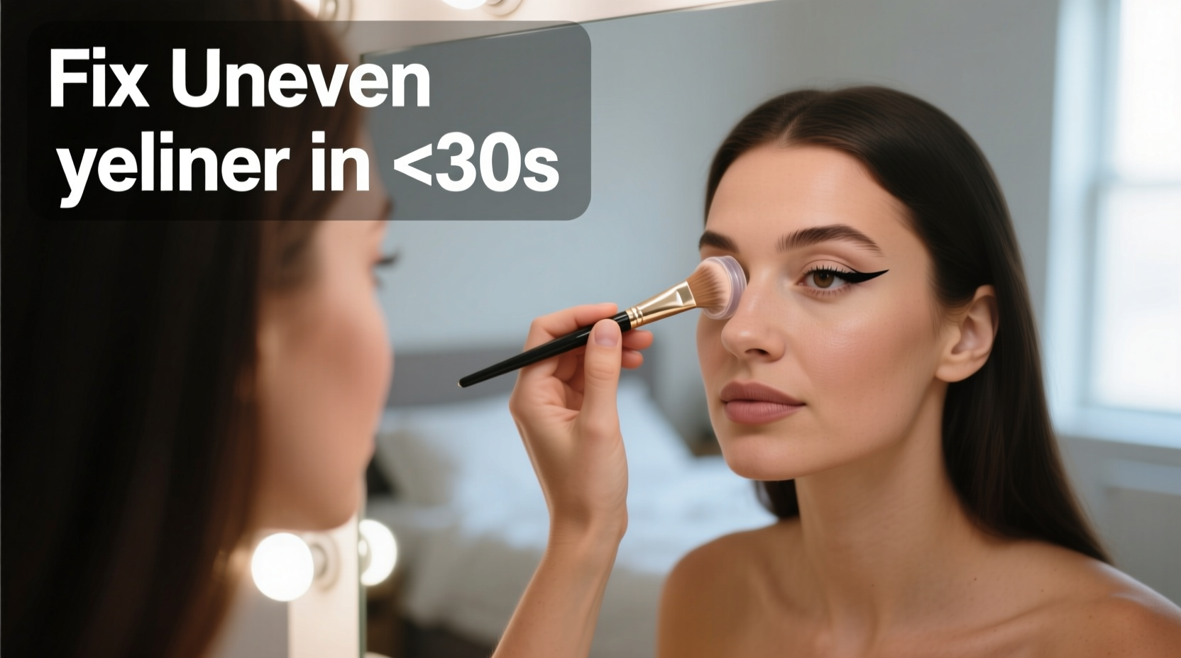 how to fix uneven eyeliner in under 30 seconds no remakes