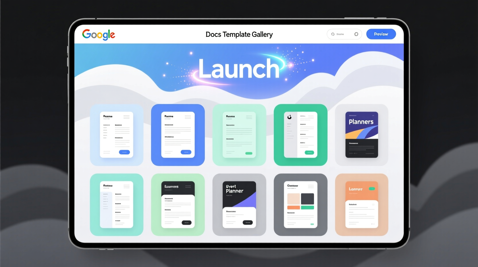 google docs template gallery launches