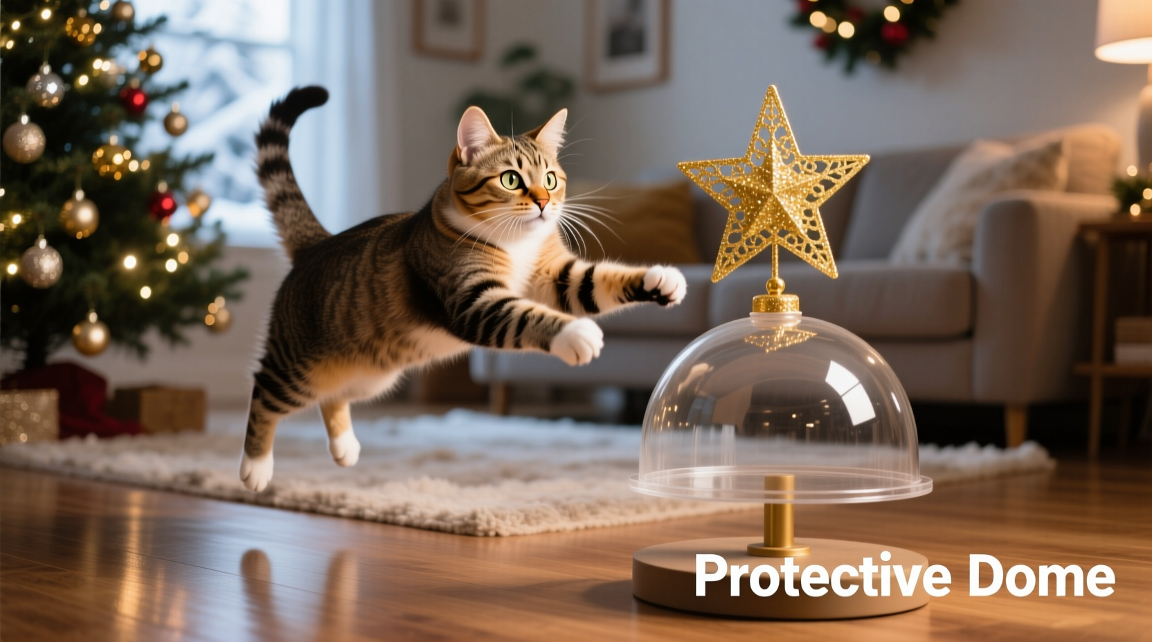 why does my cat attack the christmas tree topper and how to protect it