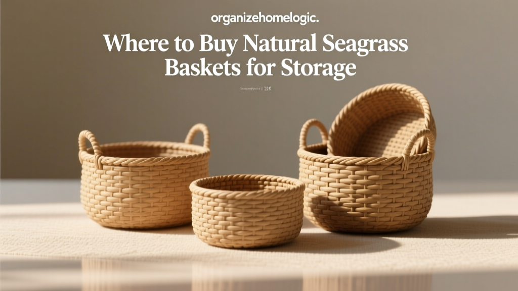 Where to Buy Natural Seagrass Baskets for Storage