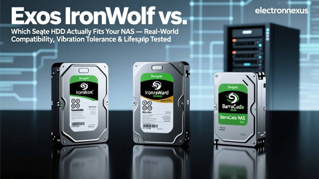 Exos IronWolf vs. IronWolf Pro vs. BarraCuda NAS: Which Seagate HDD Actually Fits Your NAS — Real-World Compatibility, Vibration Tolerance & Lifespan Tested