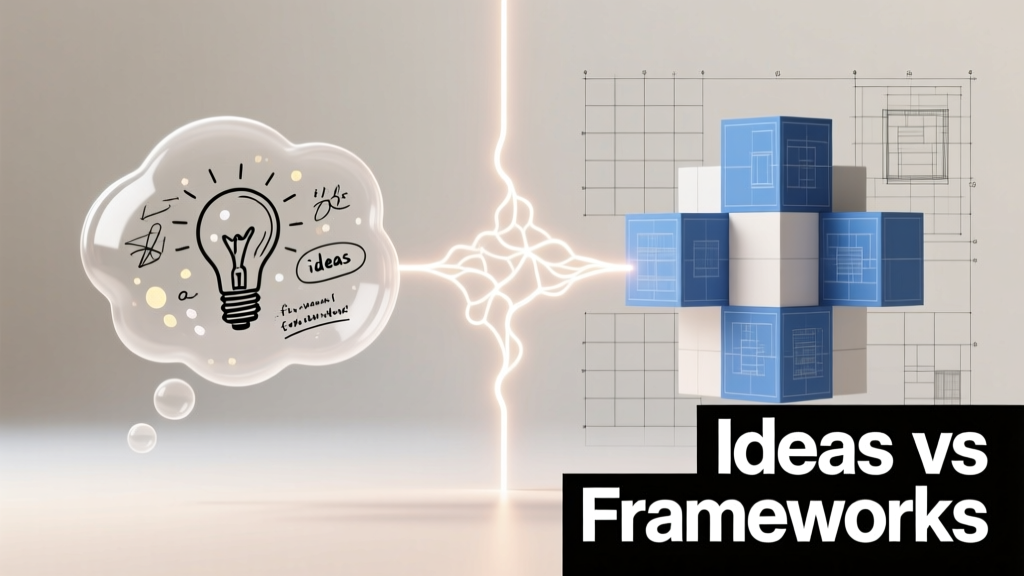 Ideas and Frameworks Compared: Practical Differences, Real-World Applications, and Strategic Implications