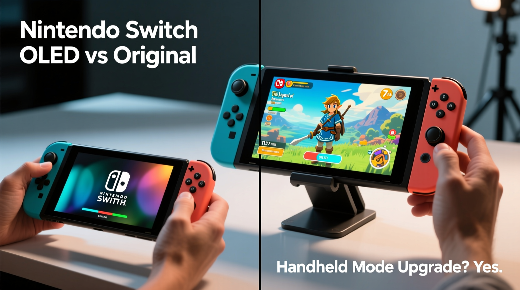 is the nintendo switch oled worth upgrading for handheld mode improvements
