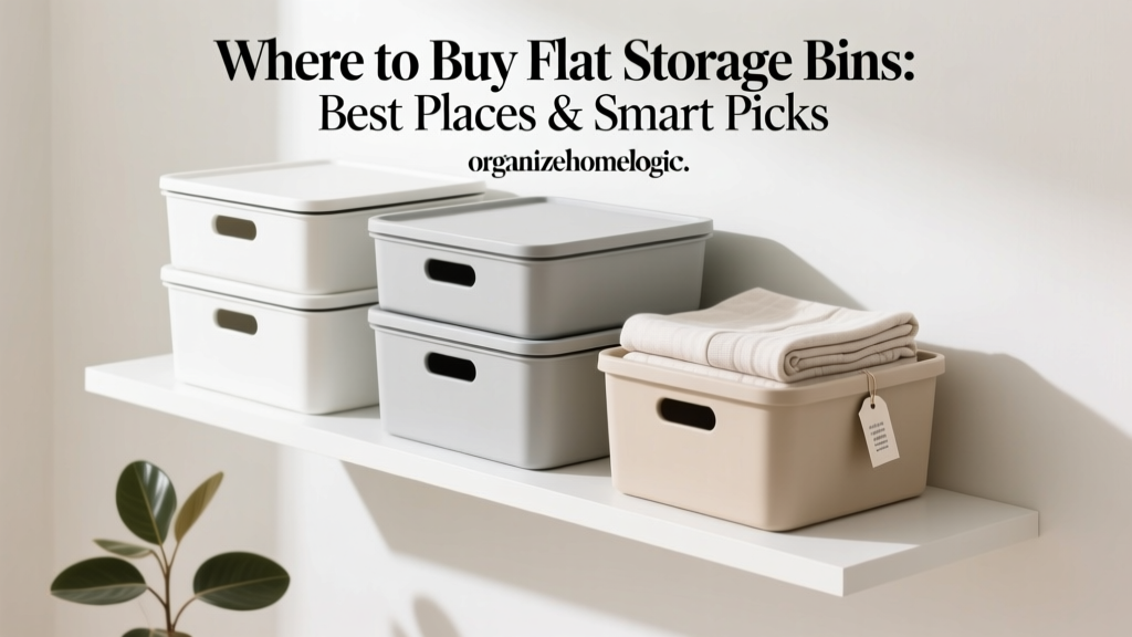 Where to Buy Flat Storage Bins: Best Places & Smart Picks