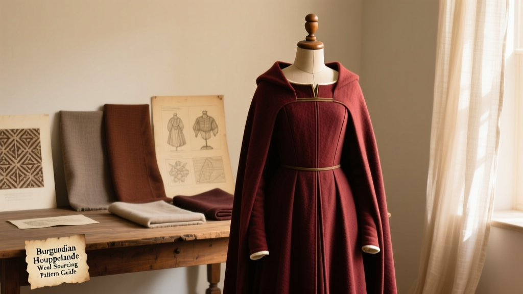 Constructing a 15th-Century Burgundian Houppelande: 2026 Guide