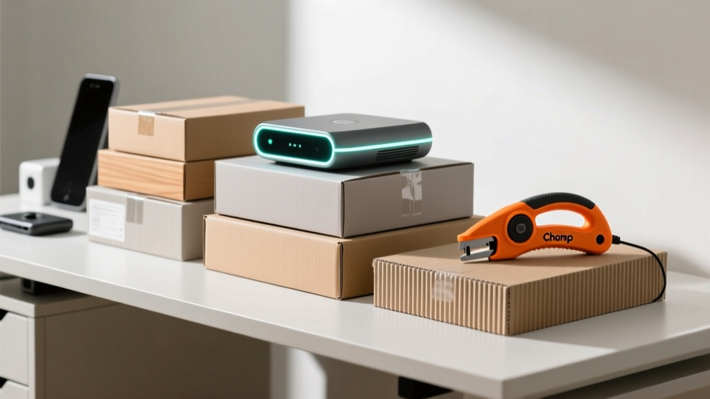 Best Tech Gifts 2026: The Chomp Saw Cardboard Cutter & Unboxing Gear