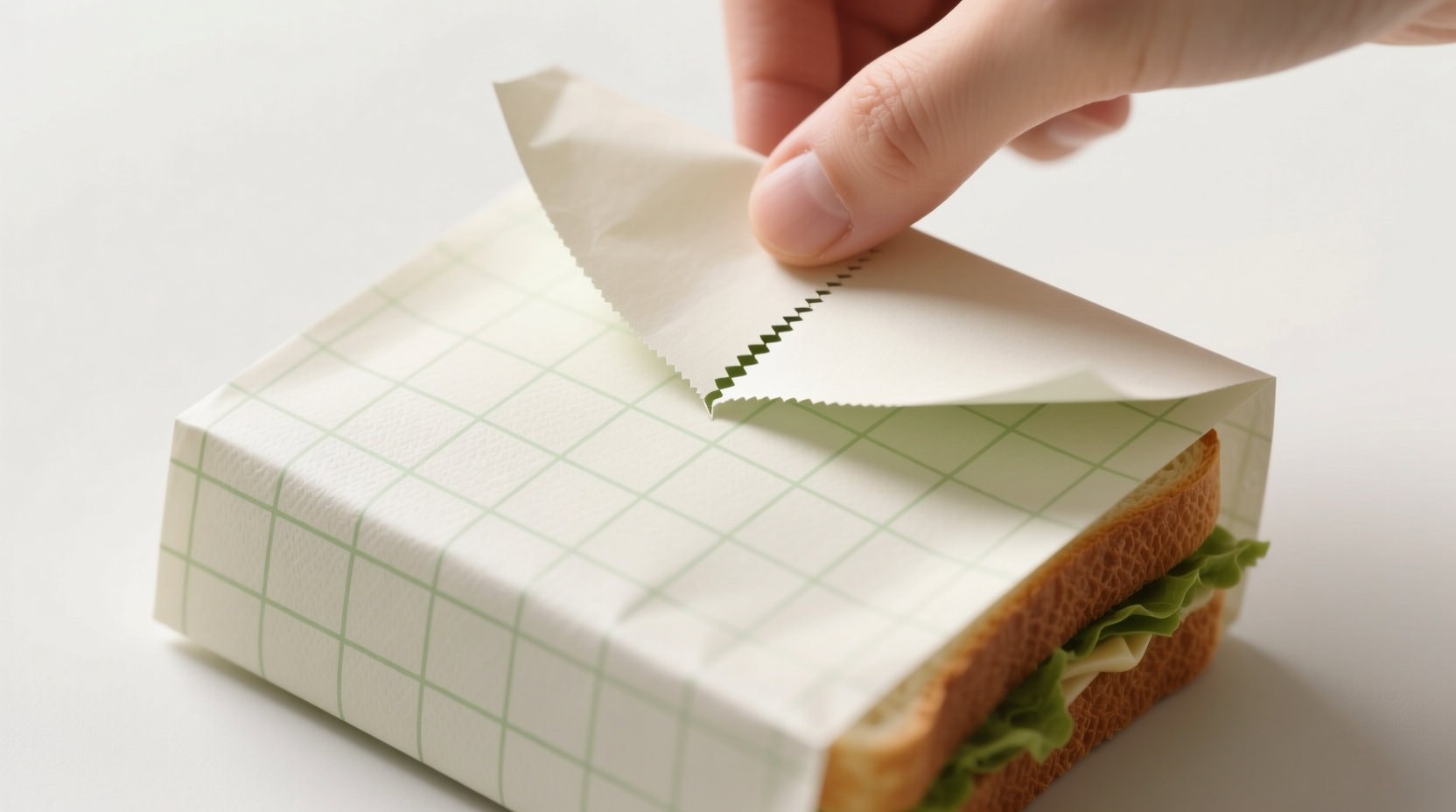 make an easy peel away wrapper for your sandwich with p