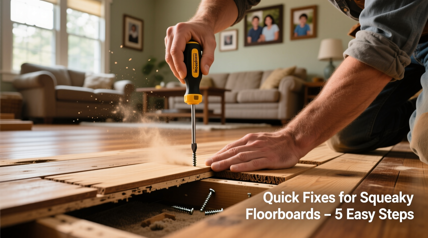 quick fixes for squeaky floorboards that annoy everyone in your home