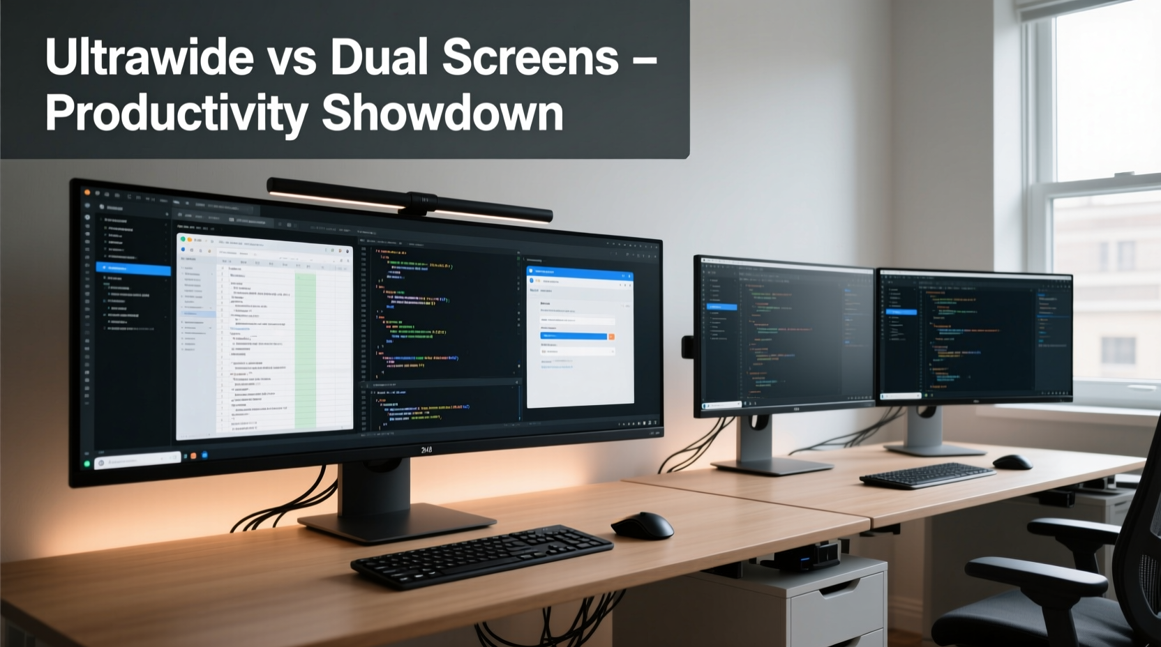 ultrawide monitor vs dual screens better for productivity or overkill