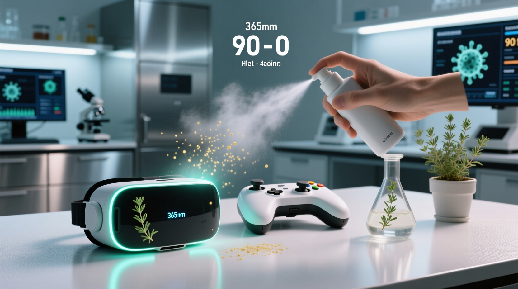eco friendly vr controller sanitization