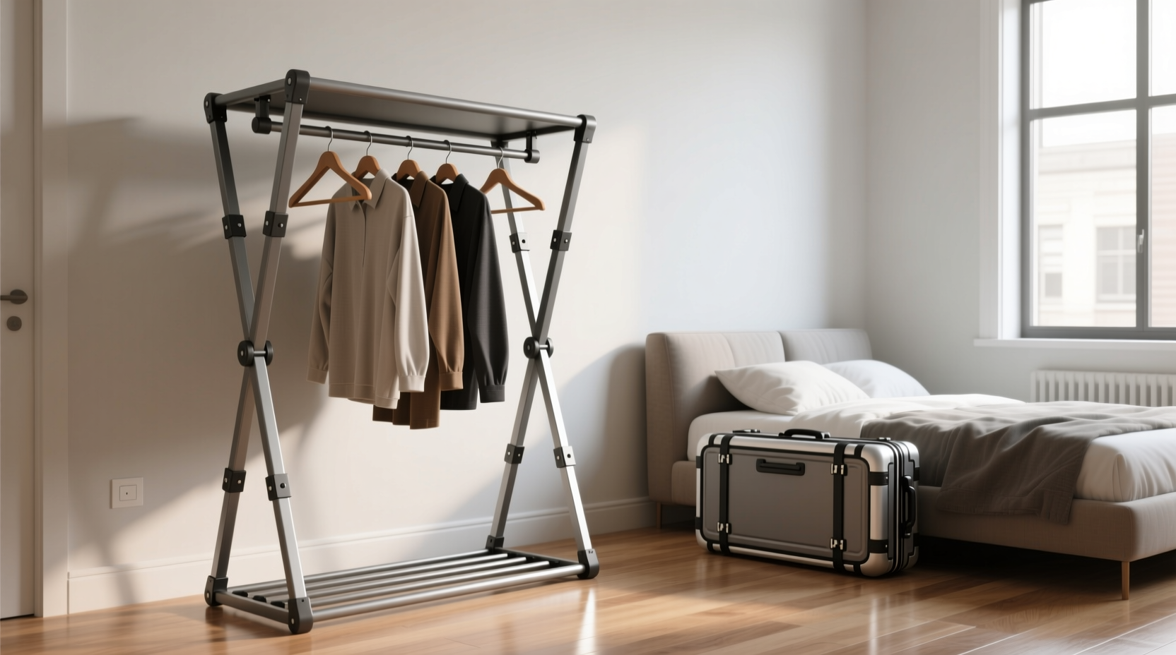 foldable garment rack worth it for renters