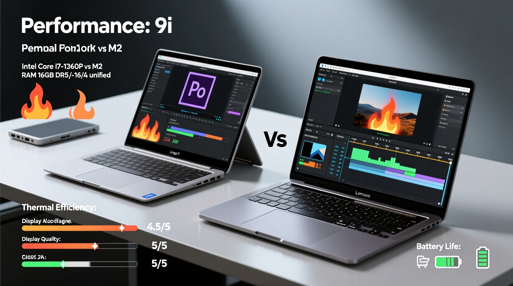 is the lenovo yoga 9i good for video editing compared to macbook pro