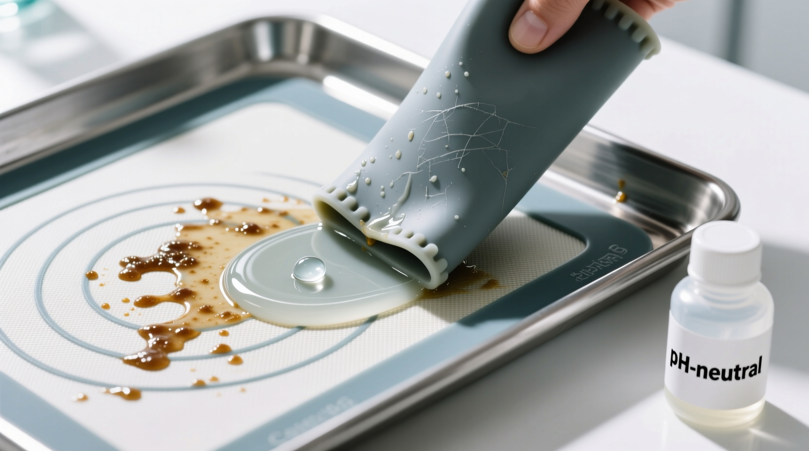 how to clean silicone baking mat sleeves