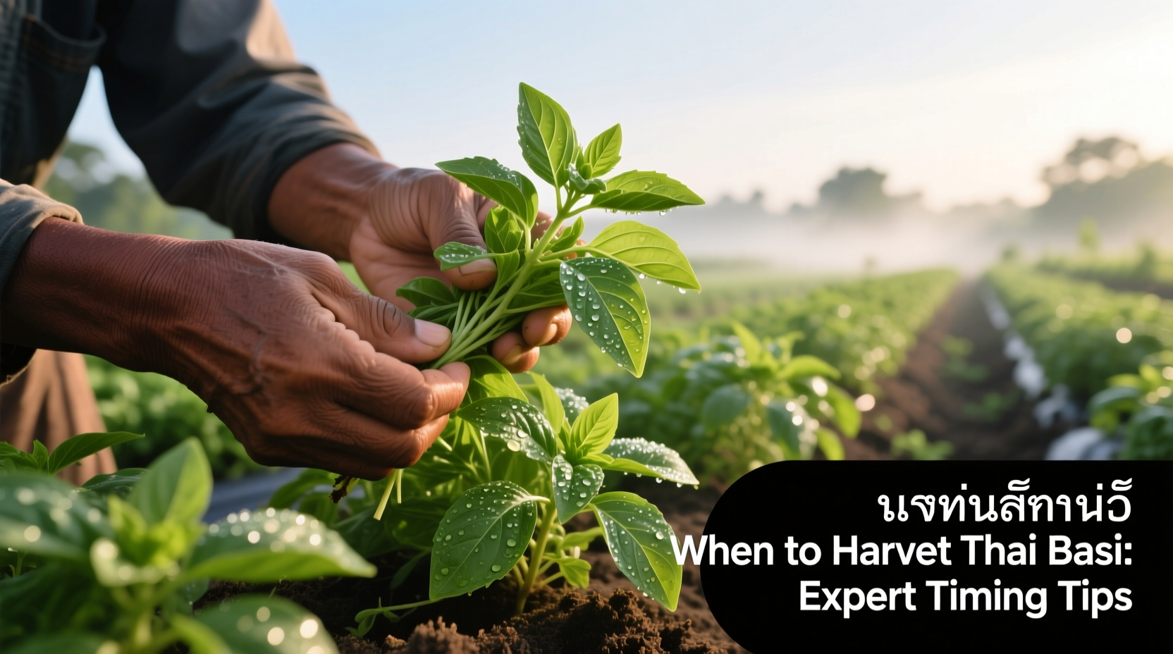 Harvest Thai Basil 3 Ways | TheHomeSprouts