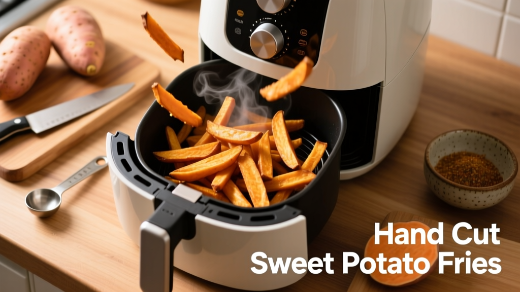 Hand Cut Sweet Potato Fries in Air Fryer (Crispy!) 