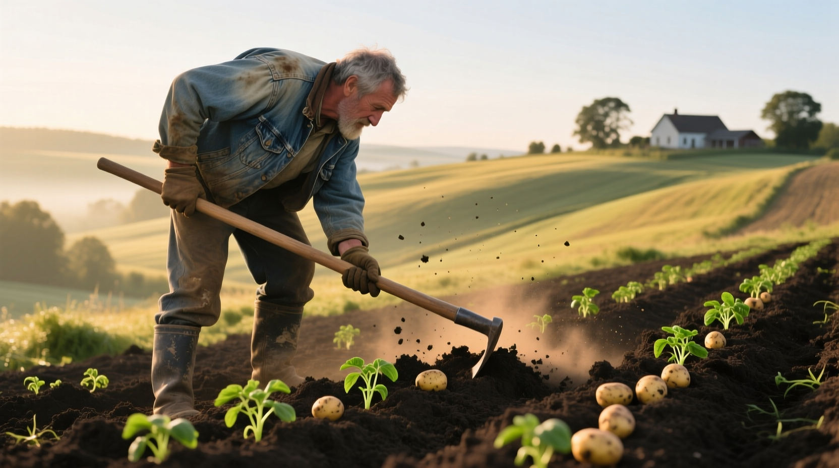 time to hill potatoes