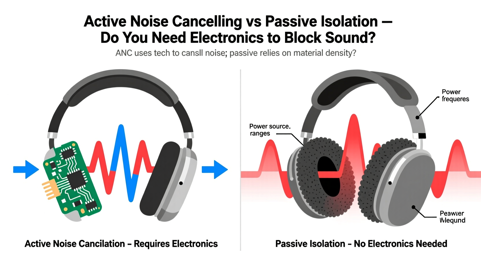 active noise cancelling vs passive isolation do you need electronics to block sound