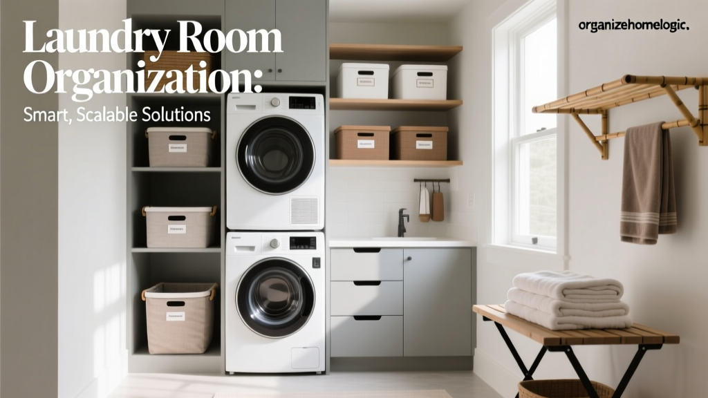 Laundry Room Organization: Smart, Scalable Solutions
