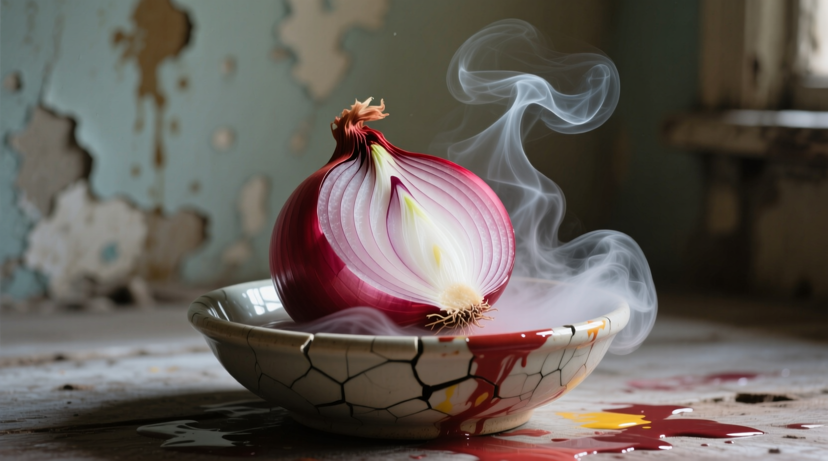 neutralize paint fumes with an onion
